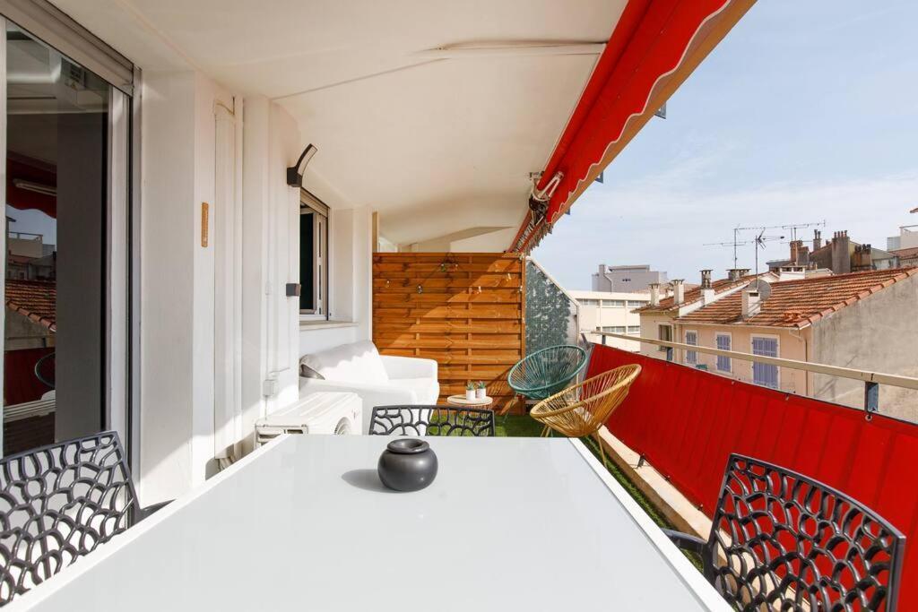 Stanislas Art - Cannes Centre - Terrasse - Clim Lägenhet Exteriör bild